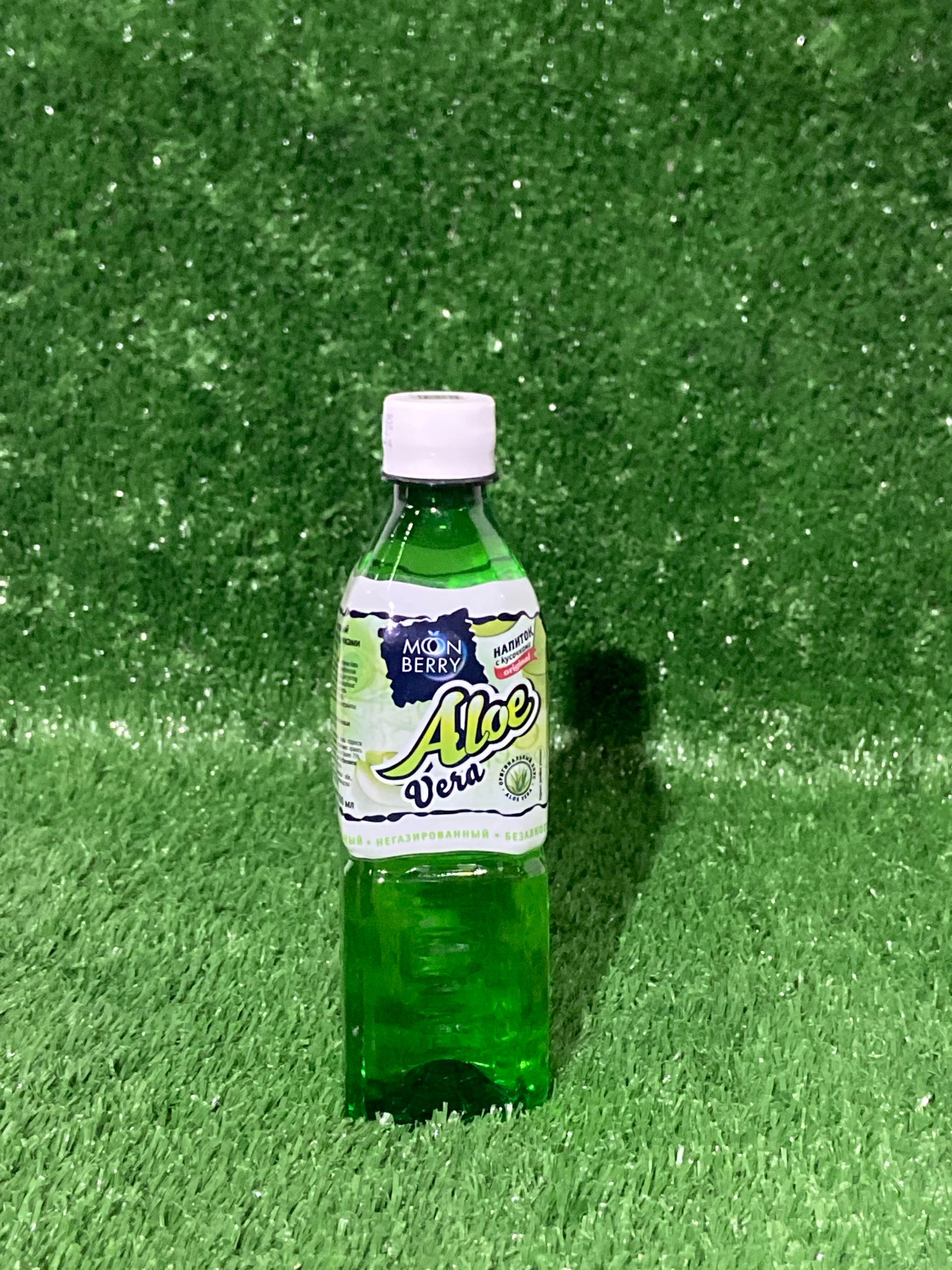 Aloe Vera, С кусочками алоэ, ПЭТ бутылка 0,5 л