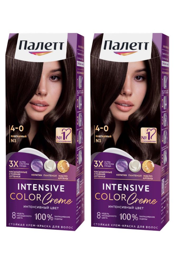Palette, Крем N3 Каштановый, Туба 110 мл