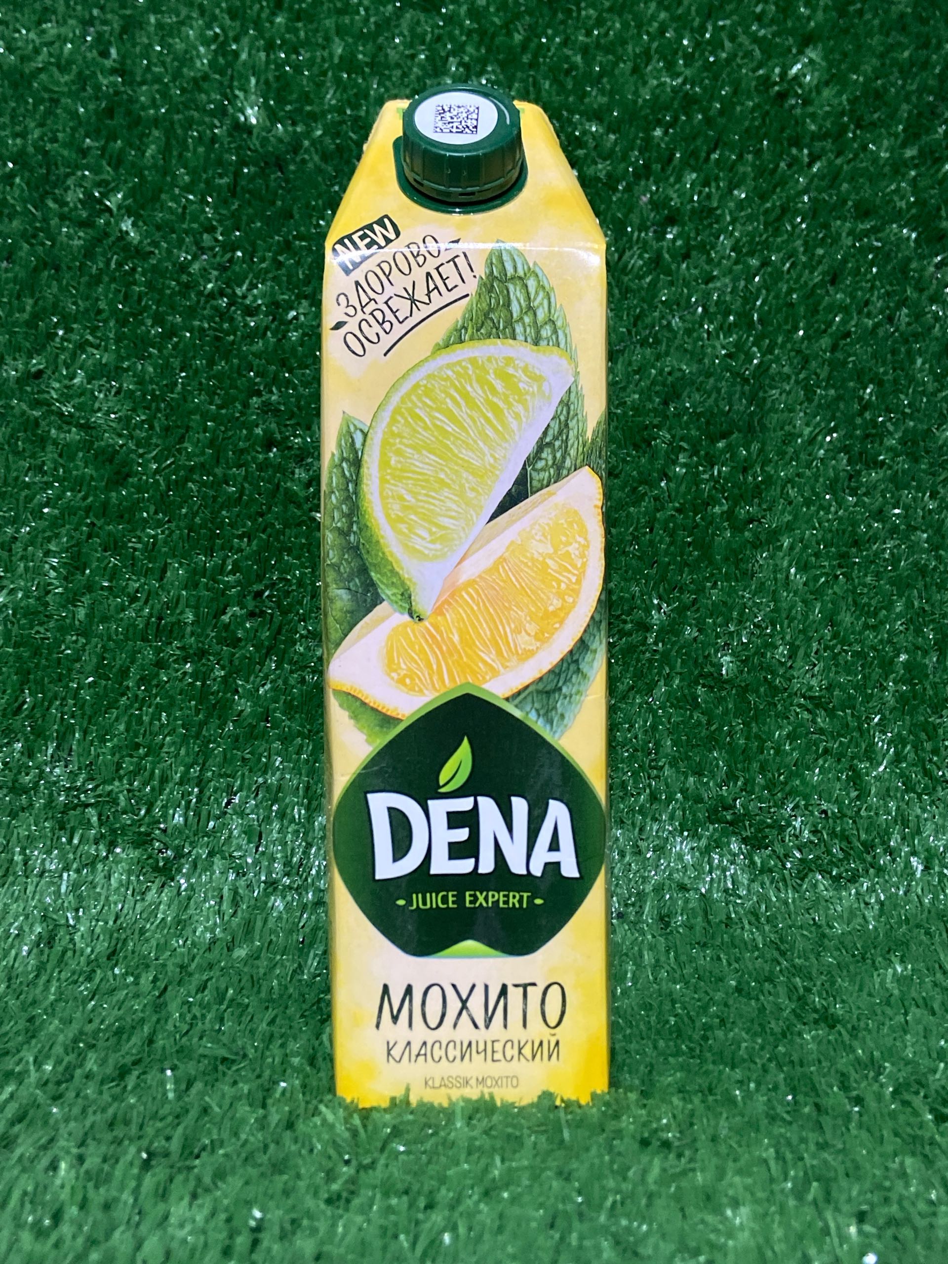 Dena, яблоко-лимон с мятой dena tetra pak пачка 1,0 л.